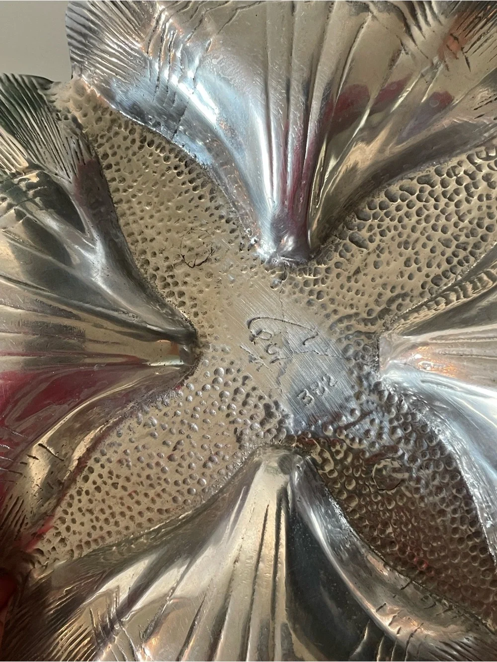 Vintage Bruce Fox Wilton Lobster Shell 4 Section Tray